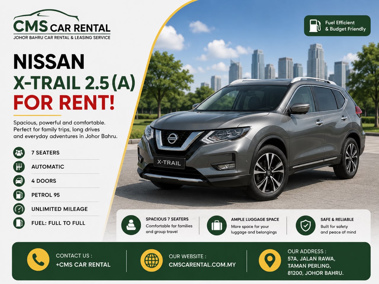 Nissan X-Trail (2nd Gen) 2.5(A) (7seaters)
