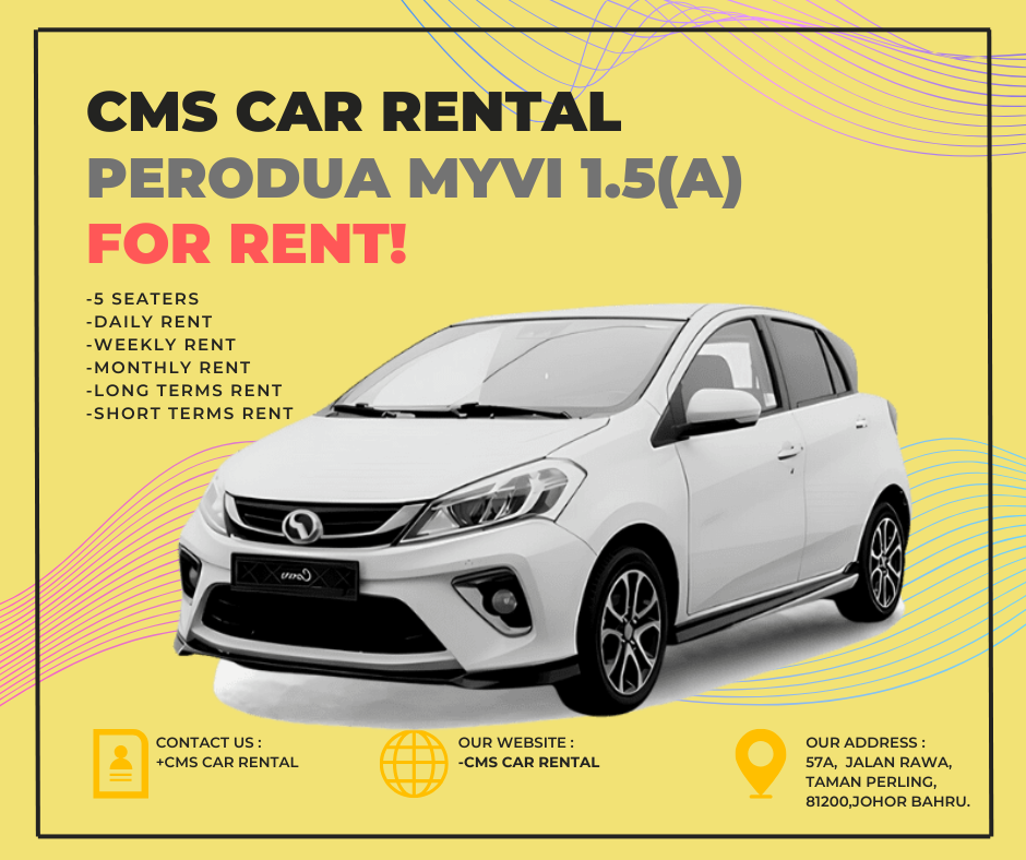 Perodua Myvi (3rd Gen) 1.5(A) (5seaters)