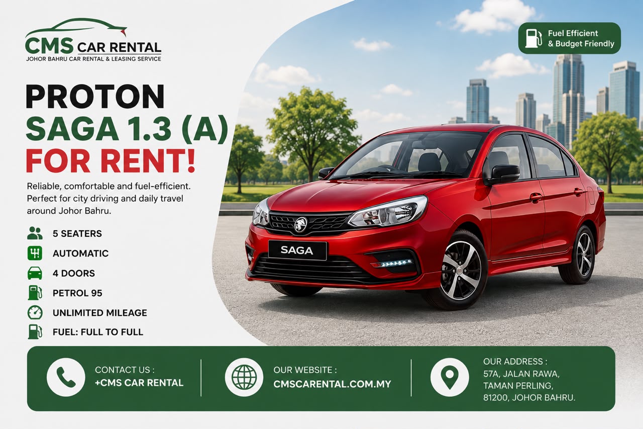 Proton Saga (3rd Gen) 1.3(A) (5seaters)