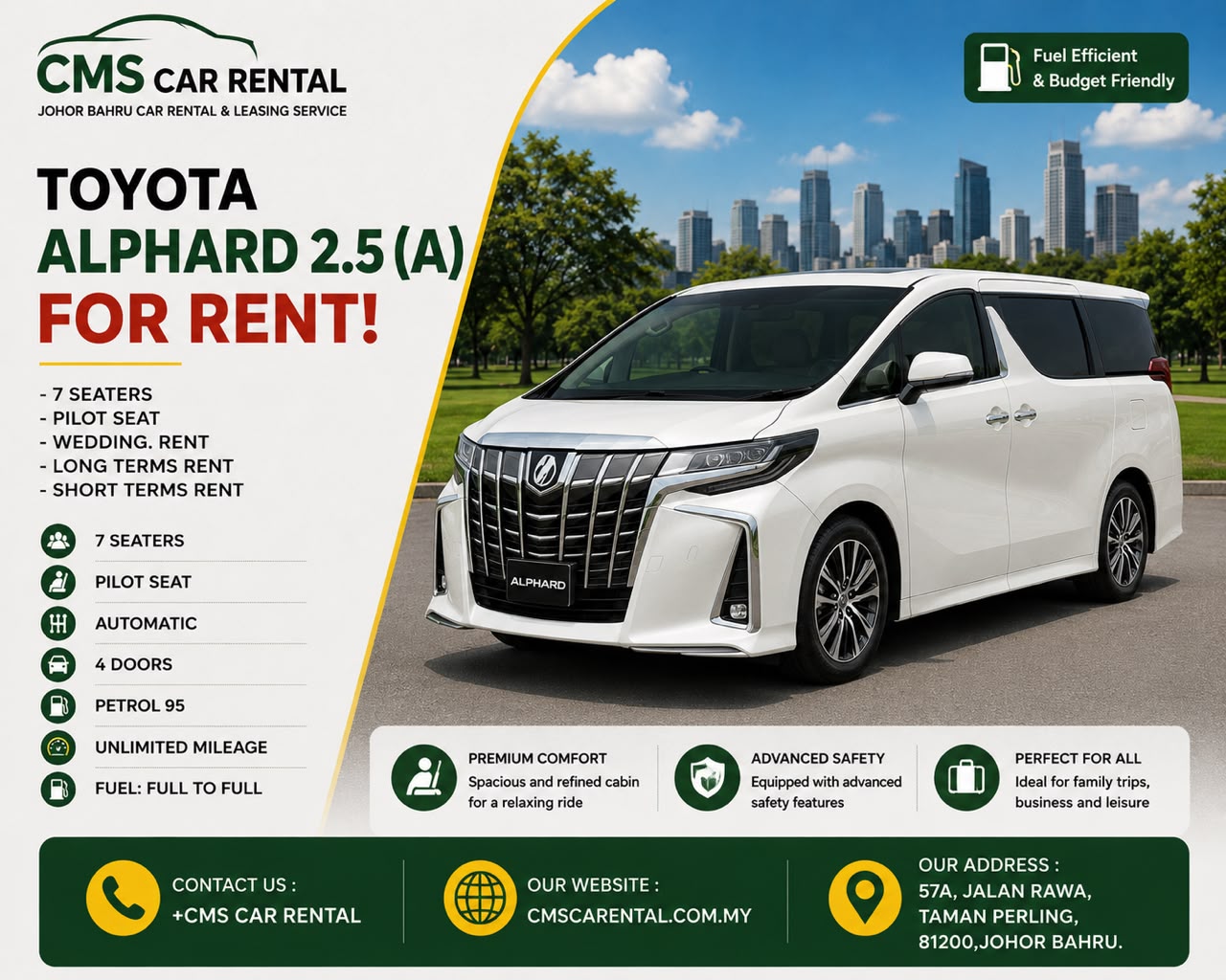 Toyota Alphard (3rd Gen) 2.5(A) (7seaters)