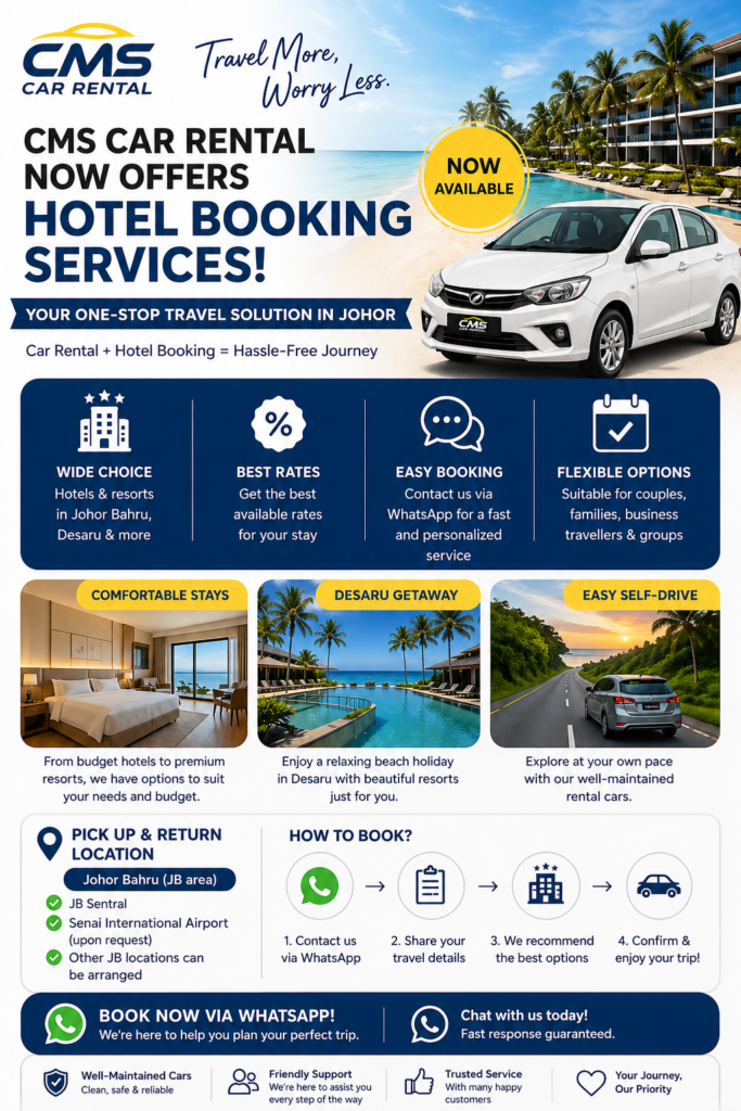 hotel booking services in johor bahru & desaru