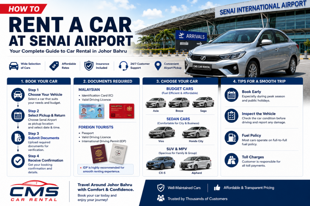 rent a car at senai airport
