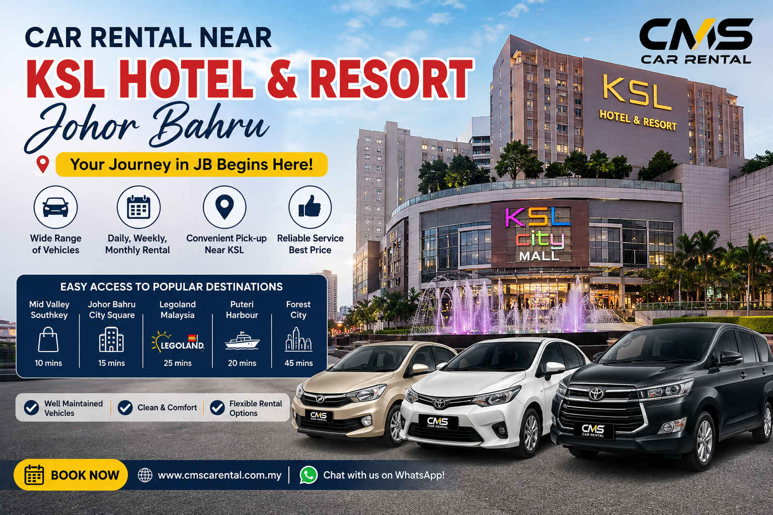 Car Rental Near KSL Hotel & Resort